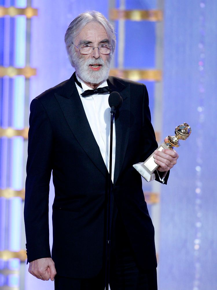 Regisseur Michael Haneke erhielt den Preis aus den Händen von Sophia Loren: "Ich war beeindruckt, eine sehr schöne Frau."