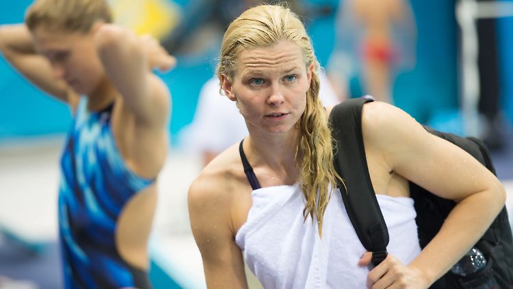 Der Auftakt war nicht so gut: Britta Steffen.
