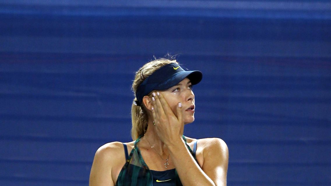 Schon gescheitert: Maria Scharapowa aus Russland.