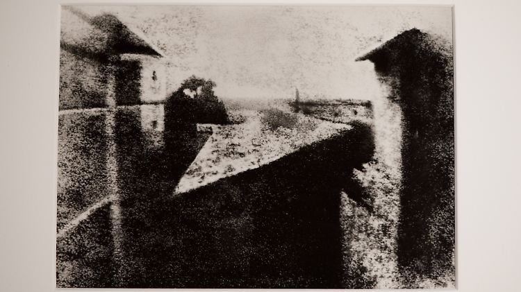 "Der Blick aus dem Fenster in Le Gras"