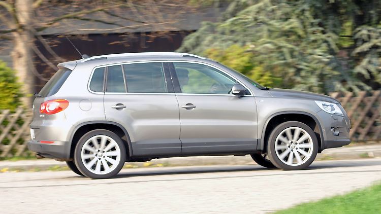 SUV, zum Beispiel der VW Tiguan, sind auch gebraucht gefragt.