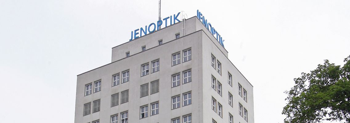 Jenoptik-Gebäude im thüringischen Jena.