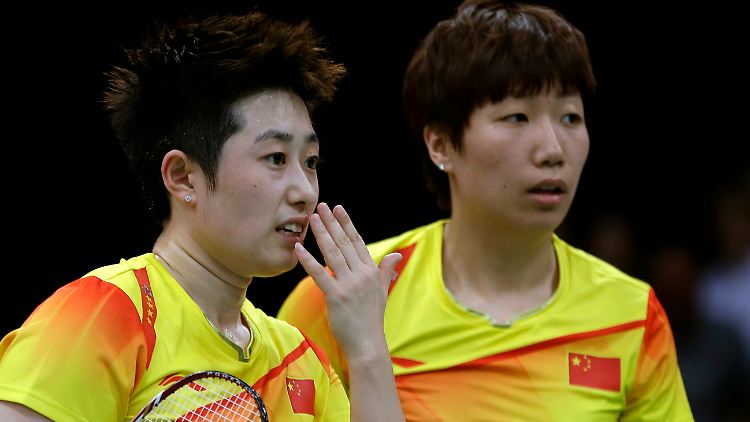 Und tschüss: Wang Xiaoli und Yu Yang.