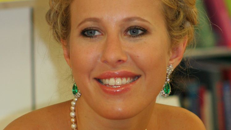 Hübsch, kritisch, drangsaliert: Xenia Sobtschak.