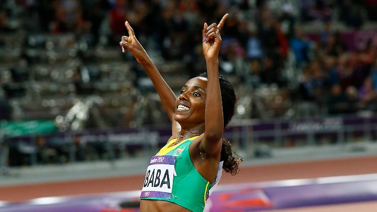 Dibaba rennt allen voran.