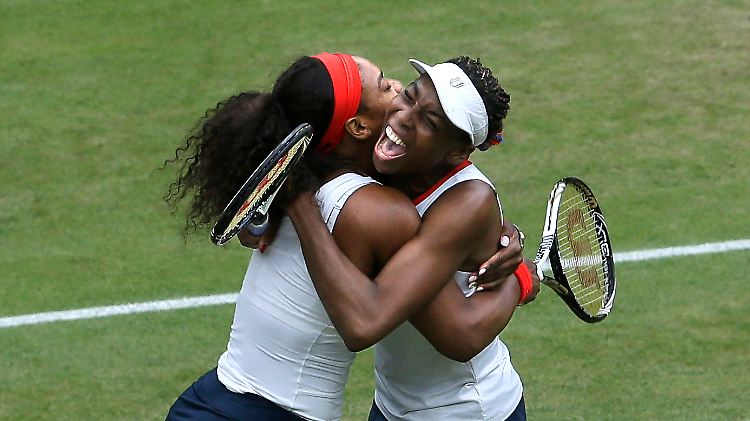 Serena und Venus Williams machten in London ihren Olympia-Hattrick im Doppel perfekt.