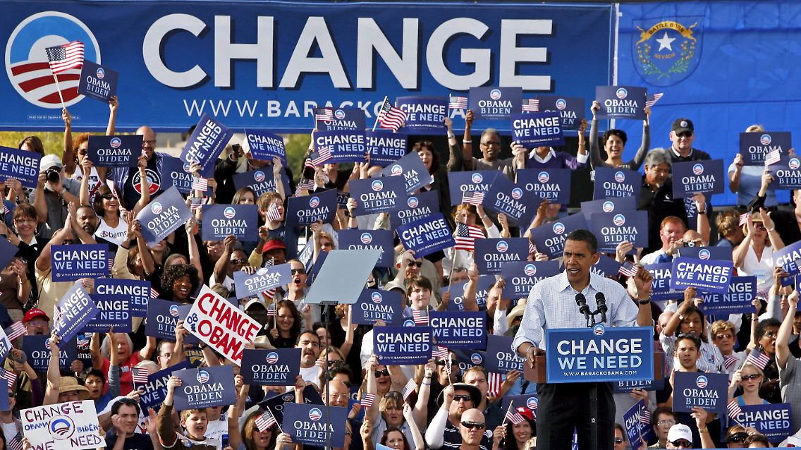 Werden US-Wahlkämpfe - hier Präsident Barack Obama im Jahr 2008 - jetzt noch bunter und schriller?