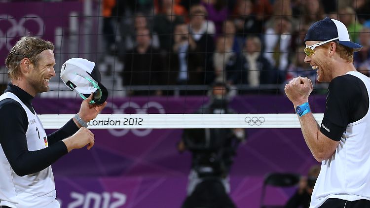 Olympische Halbfinalisten: Julius Brink (l.) und Jonas Reckermann.