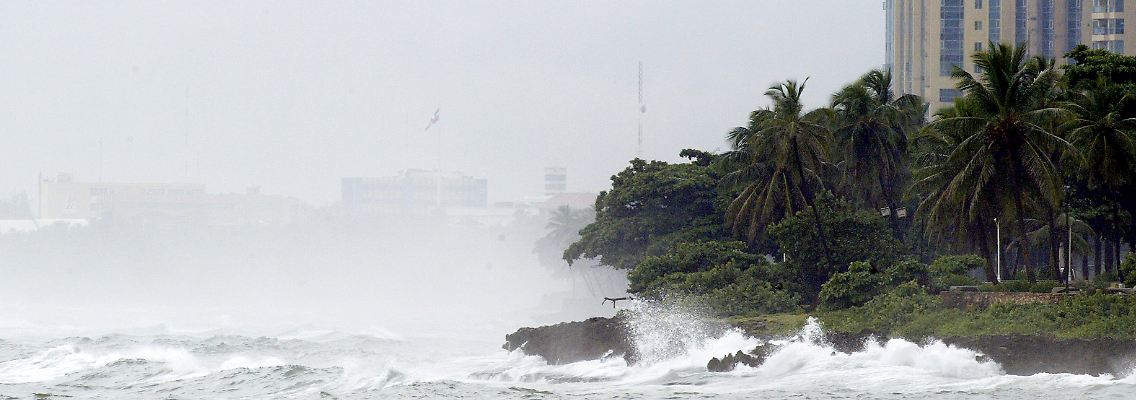 Am "Malecon", der Strandpromenade von Santo Domingo.