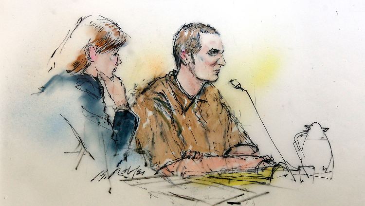 Jared Loughner und seine Verteidigerin Judy Clark im Bundesgericht in Tucson.