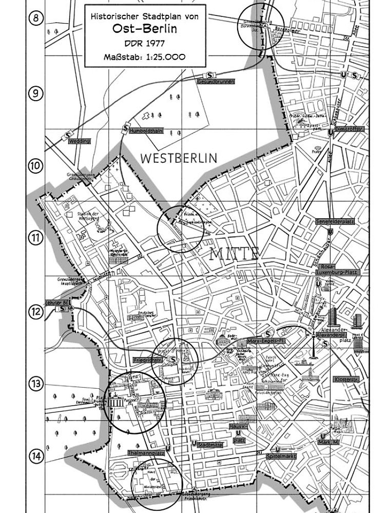 Die Mauer durchzog die ganz Stadt - fünf markante Orte werden in dem Comic vorgestellt.