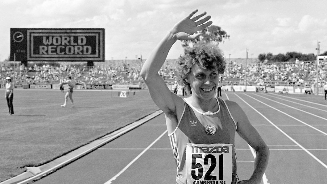 Marita Kochs 400-Meter-Weltrekord hat seit 20 Jahren Bestand.
