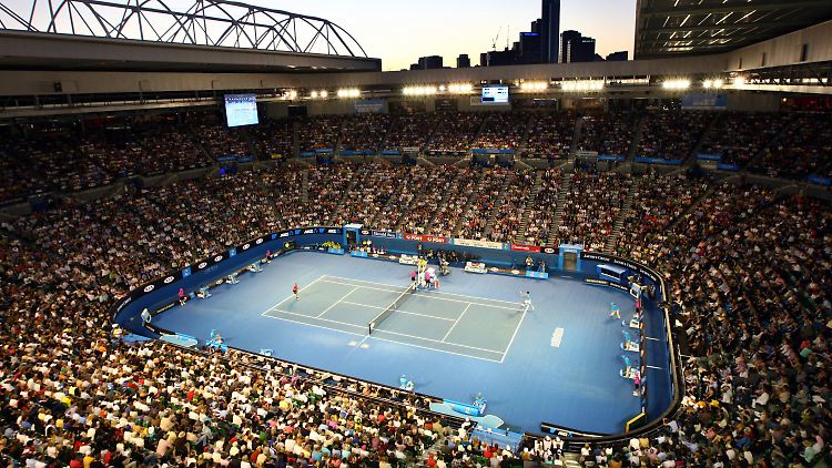 In der Rod-Laver-Arena war alles angerichtet für ein großes Duell.