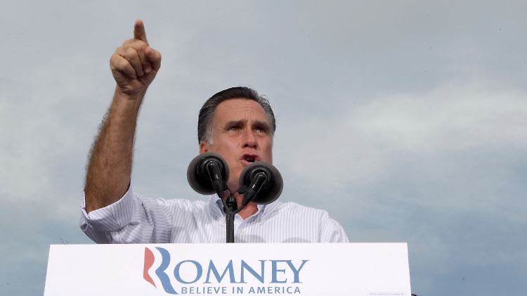 Mitt Romney in Miami, Florida.  