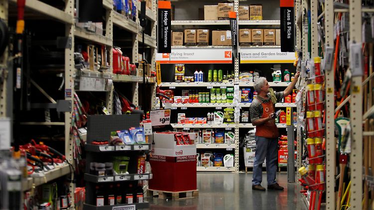 Baumarkt bleibt Baumarkt: In den Gängen einer Home-Depot-Filiale in Kalifornien.