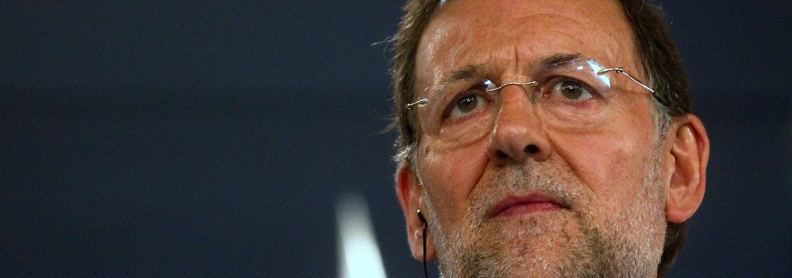 Sein Gesichtsausdruck spricht Bände: Spaniens Regierungschef Mariano Rajoy Anfang August.