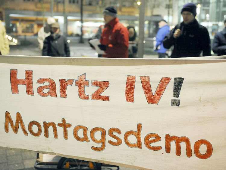 Einige Betroffene protestieren noch immer gegen die Diskriminierung durch Hartz IV.