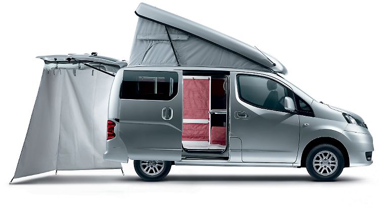 Kompakter Camper: Nissans Evalia lässt sich stufenweise aufrüsten.