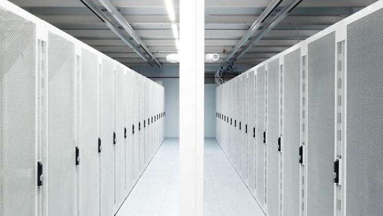 Digitale Infrastruktur: Blick ins Rechenzentrum "Verne Global" in Reykjanesbaer auf Island.