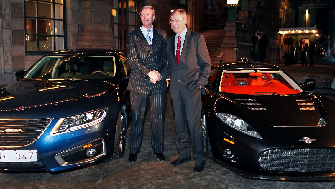 Handschlag in eine erfolgreiche Zukunft? Saab-Zukunft: Spyker-CEO Muller (l.) und Saab-Boss Jonsson (r.).