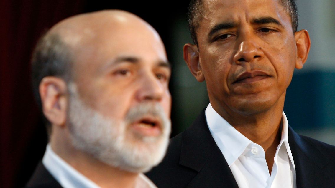 Fed-Chef Bernanke und US-Präsident Barack Obama: Ihre Aussagen werden heute die Richtung der US-Aktienmärkte bestimmen.