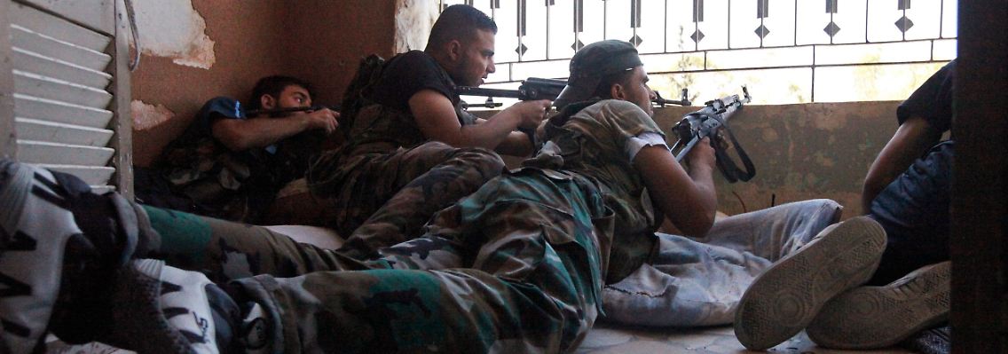 In Damaskus kämpfen Rebellen erbittert gegen Assads Truppen.