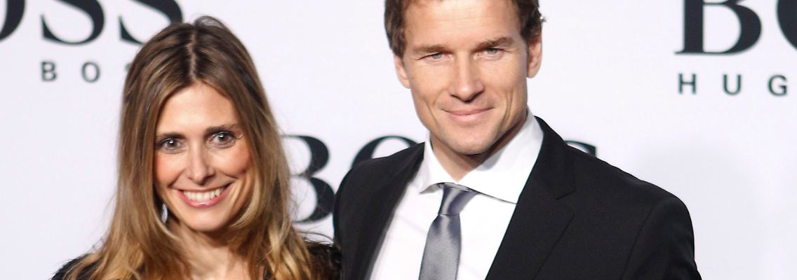 Zurück im Tor: Stuttgart Jens Lehmann, hier mit Frau Conny, links.