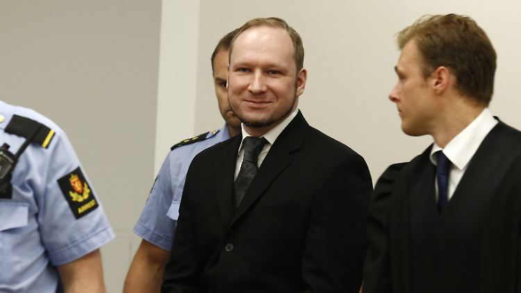 Anders Behring Breivik vor Gericht.