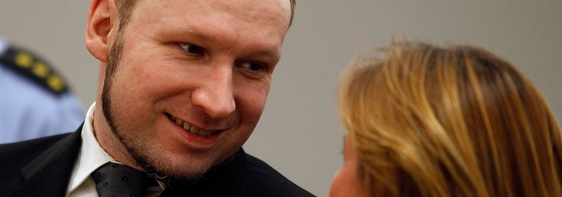War offenbar erleichtert über die Höchststrafe: Anders Behring Breivik.