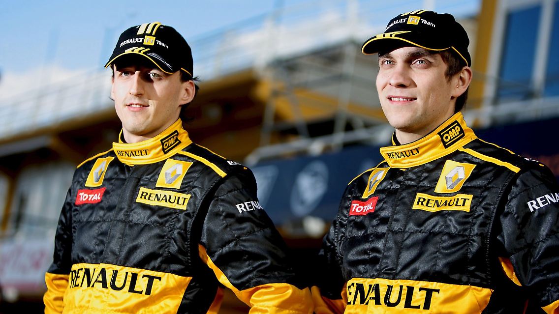 Achtung, Foto: Robert Kubica und Witali Petrow.