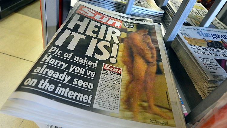 Titelstar der "Sun": Prinz Harry.