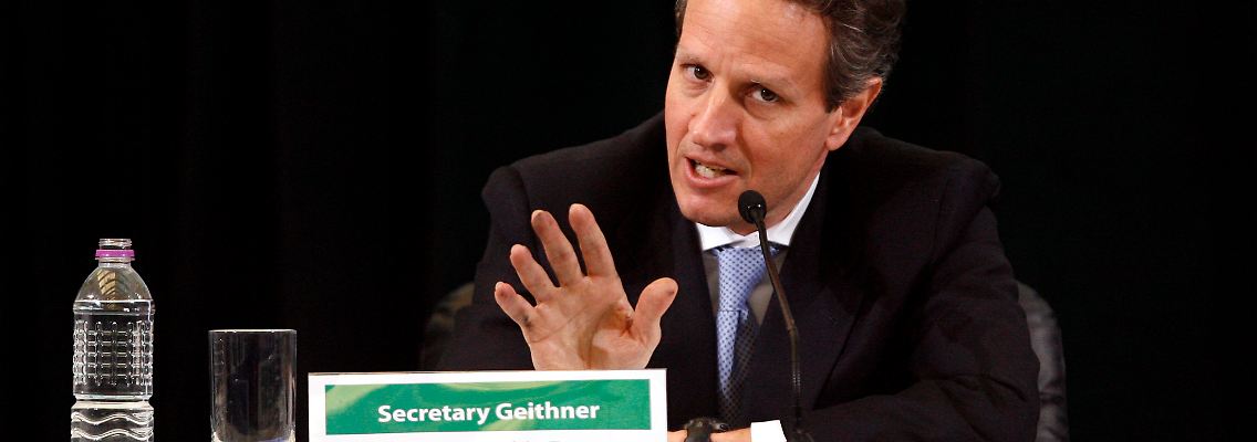 In der Defensive: Timothy Geithner.
