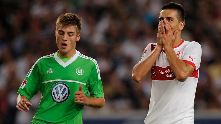 Vedad Ibisevic hätte Stuttgart zum Sieg schießen können und tat es nicht. Am Ende feierte Wolfsburg.