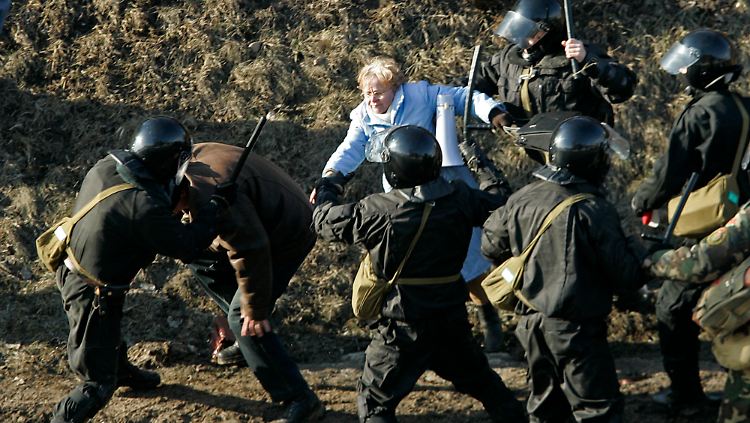 Weißrusslands Sicherheitskräfte sind bekannt dafür, nicht zimperlich mit Protestierenden umzugehen.