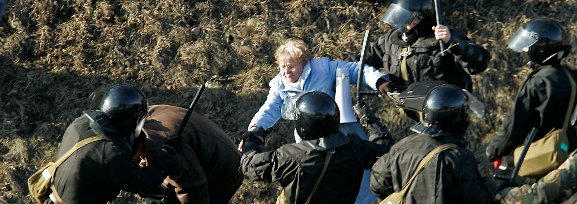 Weißrusslands Sicherheitskräfte sind bekannt dafür, nicht zimperlich mit Protestierenden umzugehen.
