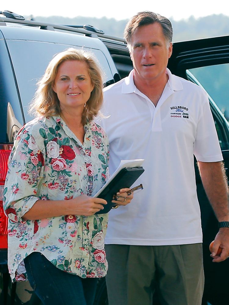 Romney und seine Frau Ann.