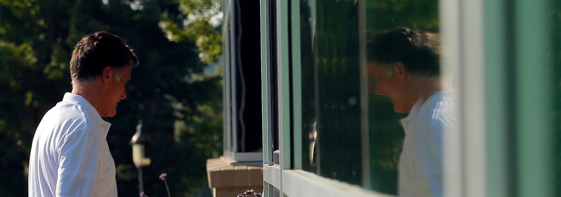 Ein Mann mit vielen Gesichtern: Romney versucht sich von seiner besten Seite zu zeigen.
