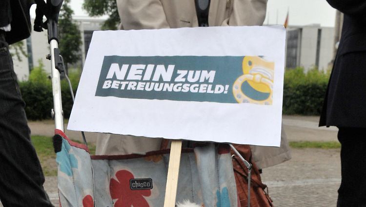 Bei Protesten in Berlin.