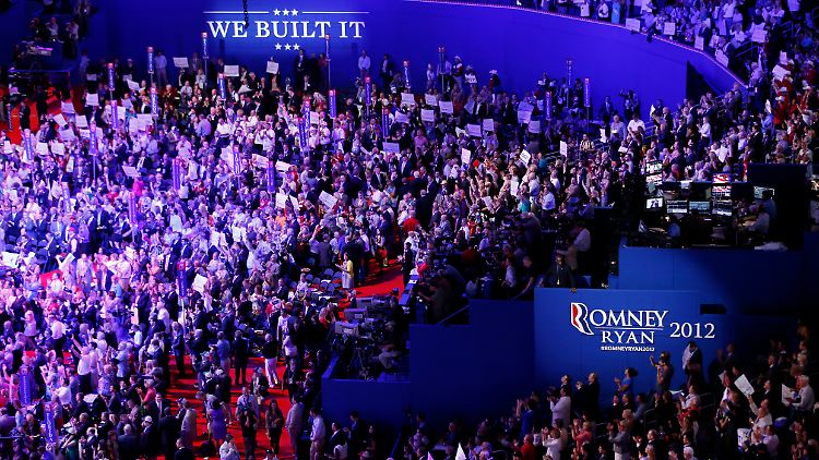 Auf dem Parteitag in Tampa wird Romney offiziell zum Präsidentschaftskandidaten nominiert.