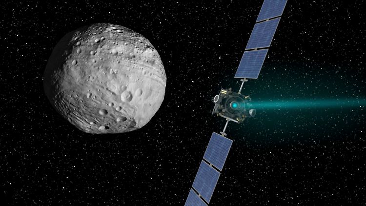 Die Nasa-Raumsonde Dawn hat noch einen langen Weg vor sich - nächste Station ist der Zwergplanet Ceres.