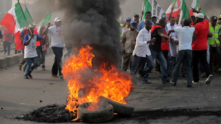 Im Januar sorgten die Benzinpreise in Nigeria für Proteste.