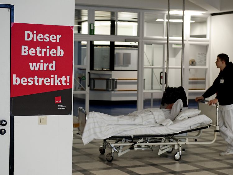 Krankenhäuser - hier in Berlin - liefen auf Notbetrieb.