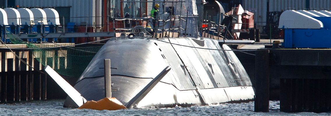 Ein U-Boot der Dolphin-Klasse 212 A.