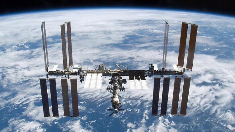Die Internationale Raumstation ISS.