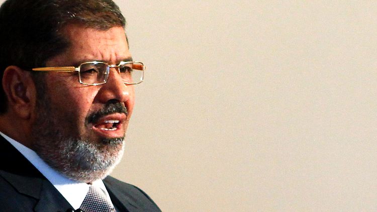 Präsident Mohammed Mursi kam durch die ägyptische Revolution ins Amt und unterstützt nun die syrische.