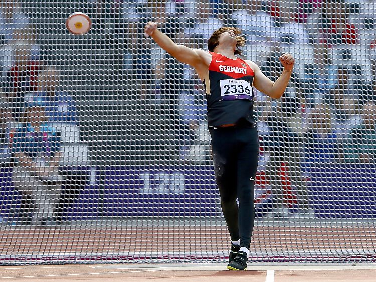 Sebastian Dietz schleuderte den Diskus 38,54 Meter weit.