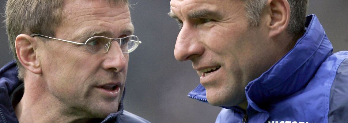 Ende einer Freundschaft: Ralf Rangnick, links, und Mirko Slomka.