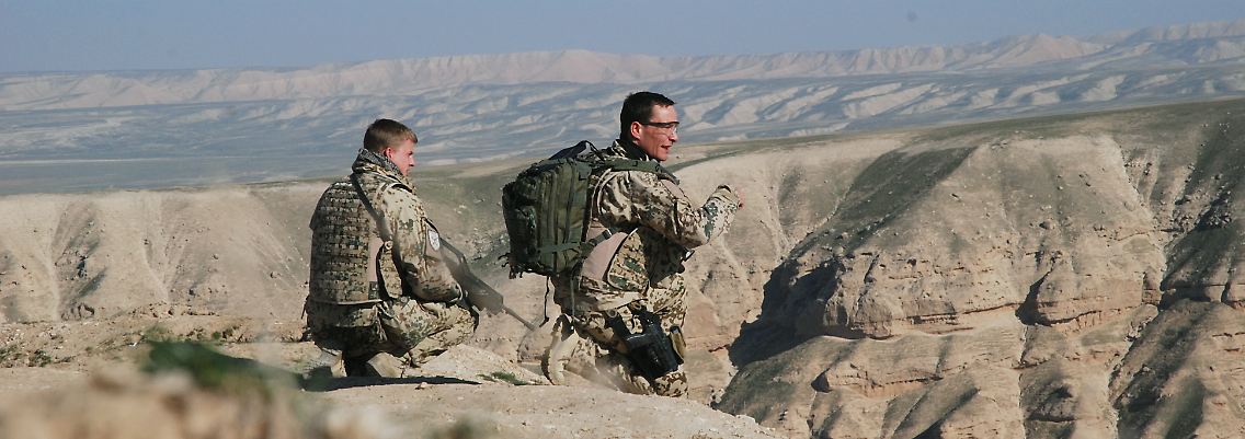 Bundeswehrsoldaten in der Nähe des nordafghanischen Kundus.