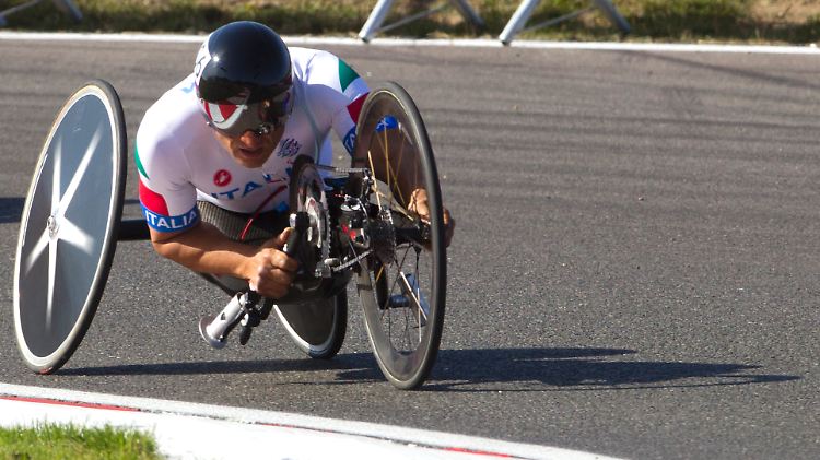 Der ehemalige Formel 1 Fahrer Alessandro Zanardi (Italien) holte die Goldmedaille im Einzelzeitfahren.