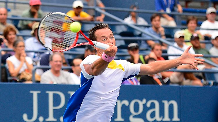 Kohlschreiber zeigt sich im Achtelfinale nicht so konzentriert.